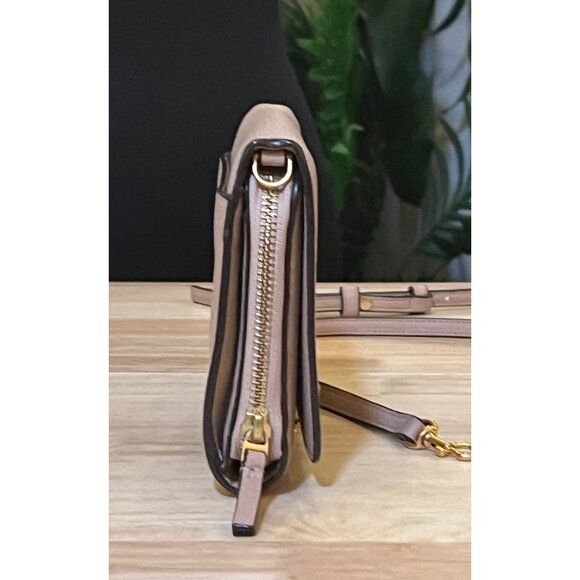 AUTHENTIC TORY BURCH NUDE MCGRAW SHOULDER/CROSSBODY HANDBAG - Picture 6 of 10